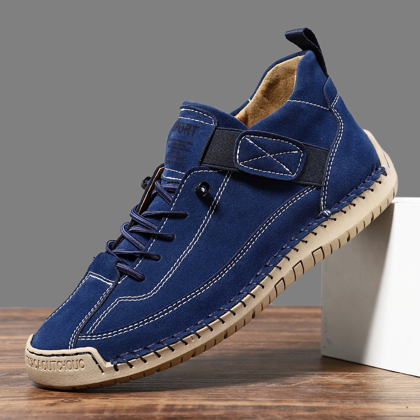 FallWinter Hot-selling Foreign Trade Cross-border Plus Size Men's Mid-Top Martin Boots Outdoor Casual Shoes Tooling Stitching Men's Shoes