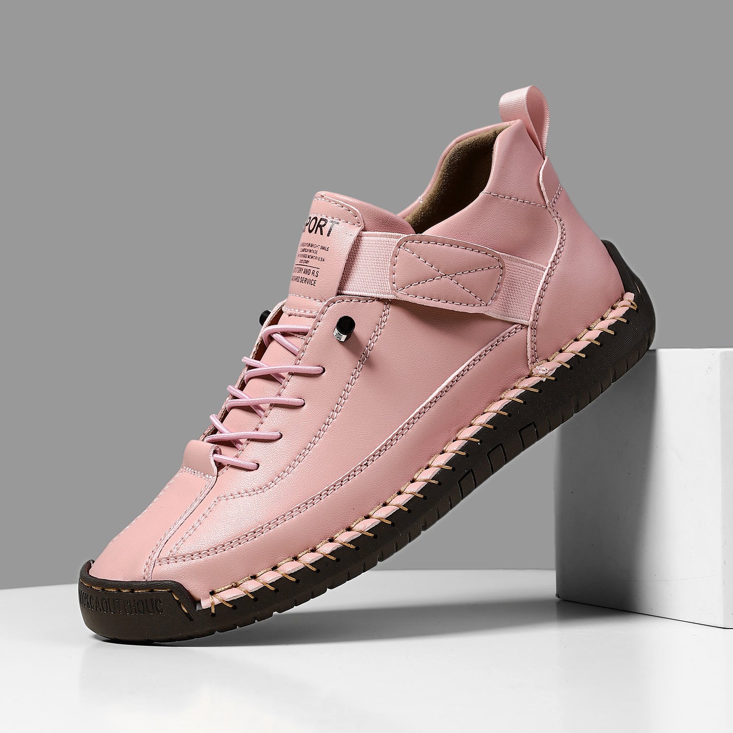 FallWinter Hot-selling Foreign Trade Cross-border Plus Size Men's Mid-Top Martin Boots Outdoor Casual Shoes Tooling Stitching Men's Shoes