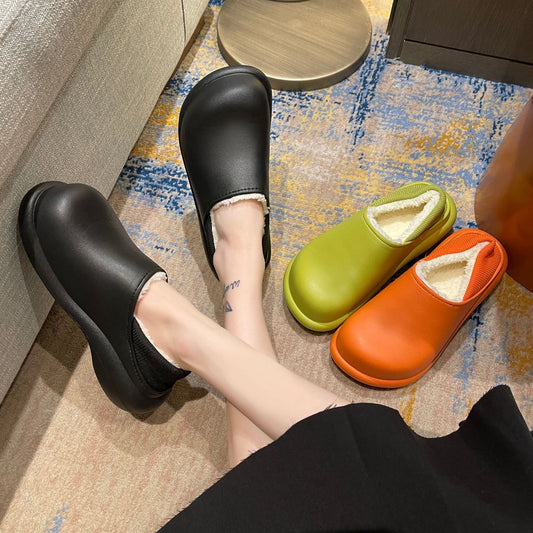 Thick-bottomed Home Furnishing Large Head Platform Slippers