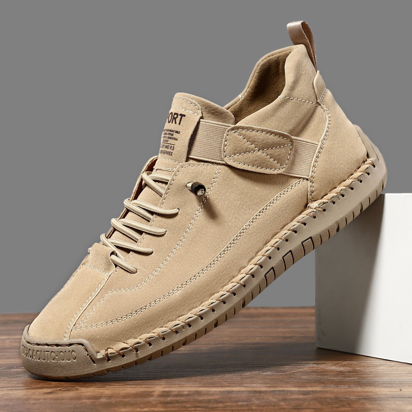 FallWinter Hot-selling Foreign Trade Cross-border Plus Size Men's Mid-Top Martin Boots Outdoor Casual Shoes Tooling Stitching Men's Shoes