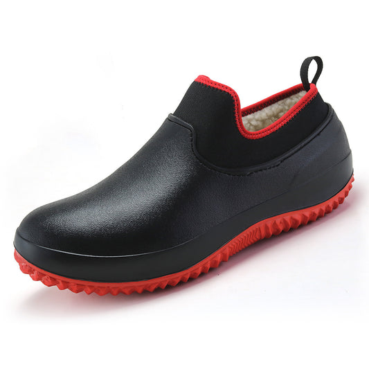 New Autumn And Winter Plus Velvet Chef Shoes