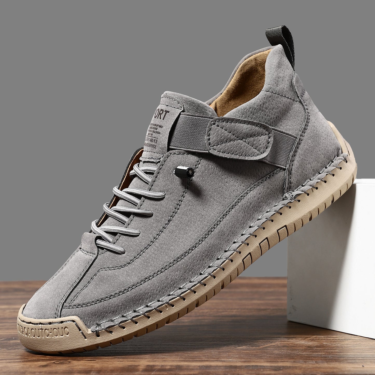 FallWinter Hot-selling Foreign Trade Cross-border Plus Size Men's Mid-Top Martin Boots Outdoor Casual Shoes Tooling Stitching Men's Shoes