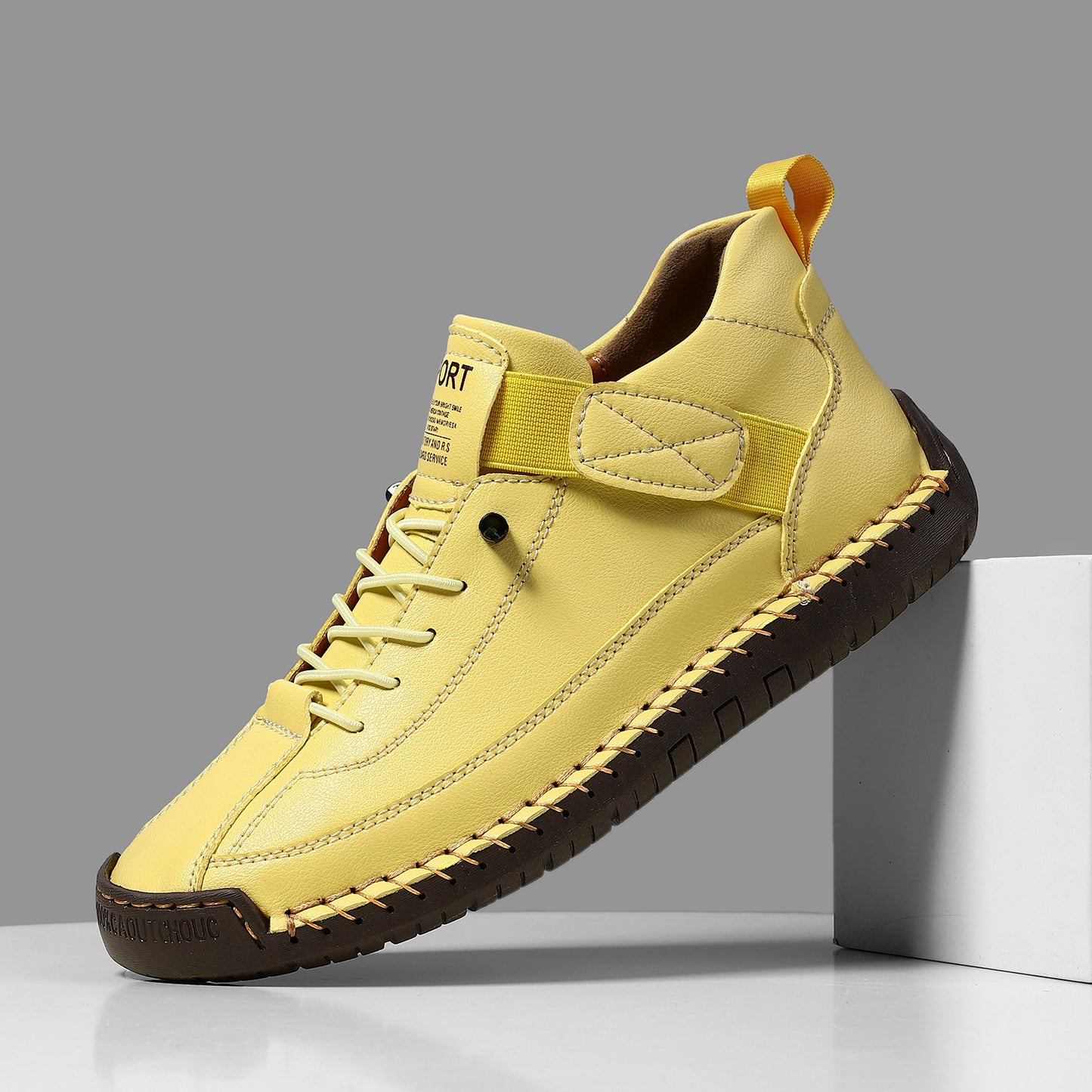 FallWinter Hot-selling Foreign Trade Cross-border Plus Size Men's Mid-Top Martin Boots Outdoor Casual Shoes Tooling Stitching Men's Shoes