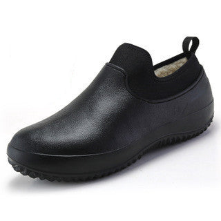 New Autumn And Winter Plus Velvet Chef Shoes